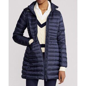 RLX Ralph Lauren Women's Down-Filled Long Golf Jacket Navy - XS - New $398.00